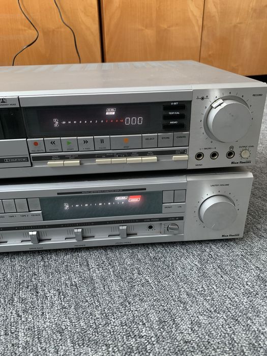 Casetofon Deck GRUNDIG CF7500 Hi-Fi si Statie Amplificator GRUNDIG V7500 Hi-Fi - Ambele necesita reparatii.
