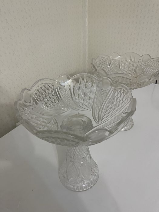 Ваза хрустальная 2 штуки