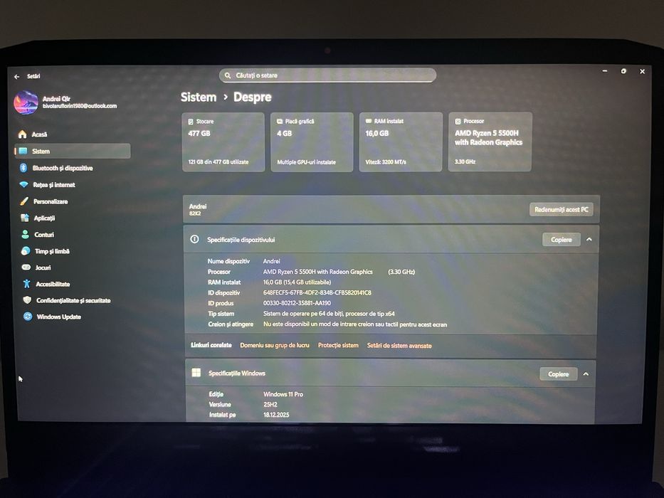 Laptop Gaming - Lenovo IdeaPad Gaming 3 15ACH6