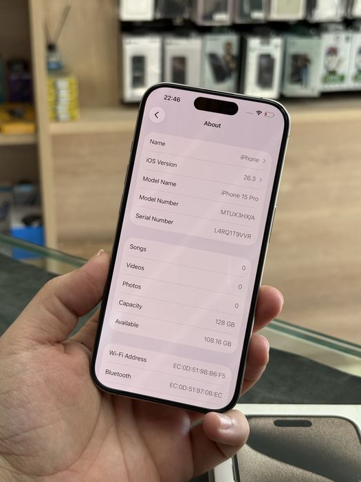 iPhone 15 Pro 82% 128GB 1Sim