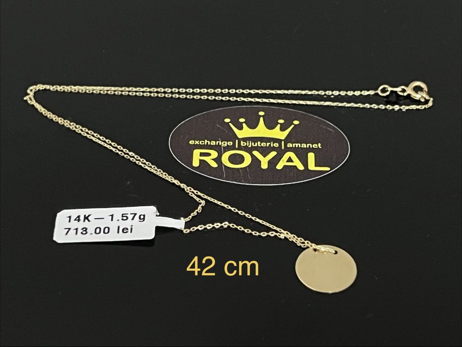 Bijuteria Royal CB : Lant aur 14k 585  1,57 grame
