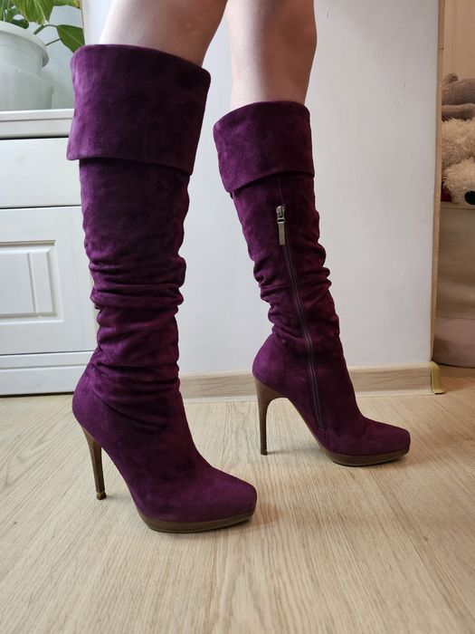 Сапоги замша 37 р.