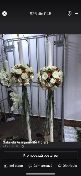 Aranjamente florale din flori naturale