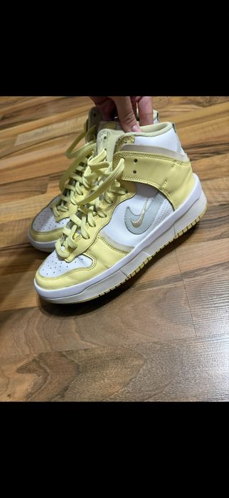 Vand Nike Dunk High Up Light Yellow Marimea 39