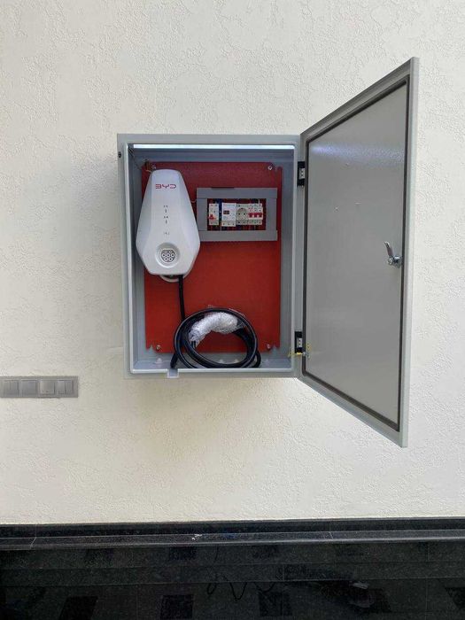 Elektromobil uchun zaryadka stansiya ustanovka | Установка зарядка