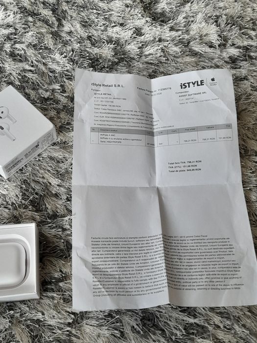 Apple airpods 4 Anc cu factura