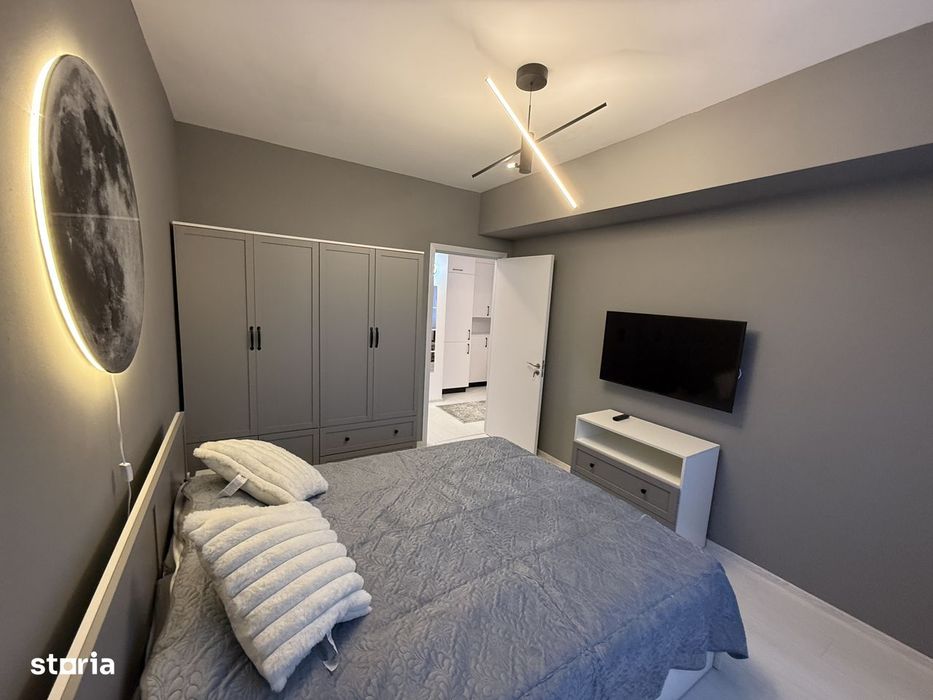 Inchiriez penthouse 3 camere mobilat full premium, 90mp, terasa pano