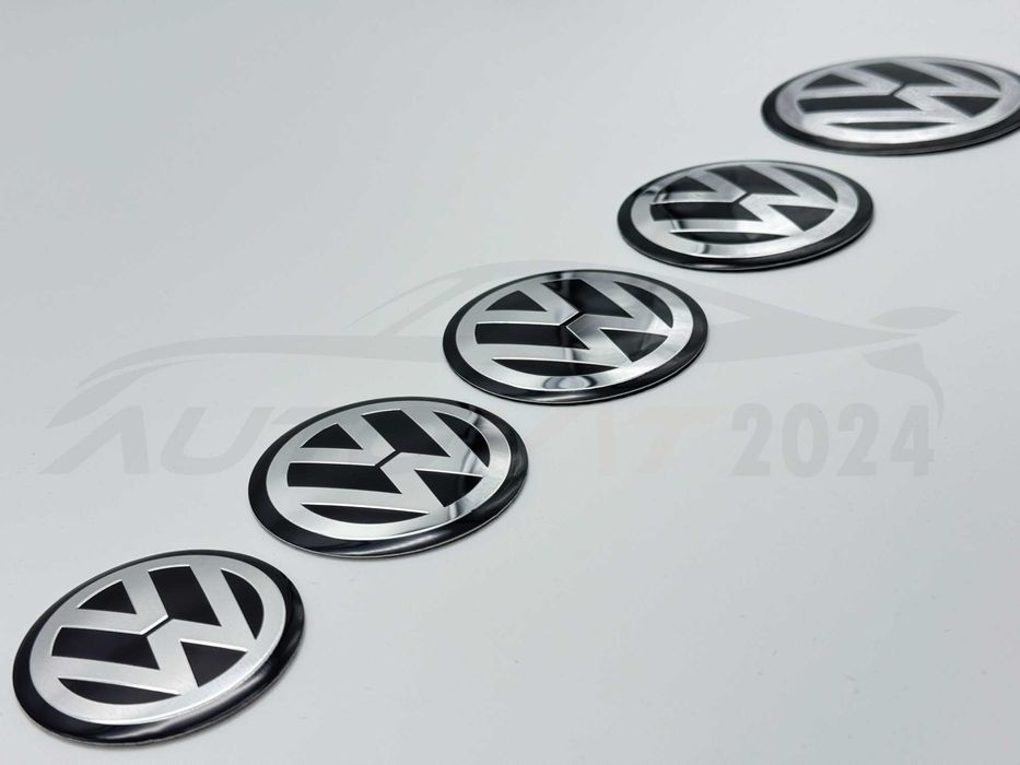 VW Стикери за капачки на джанти Passat Golf Touareg Bora