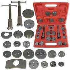Presă etriere pentru pistoane frana, 21 piese + cutie depozitare, nouă