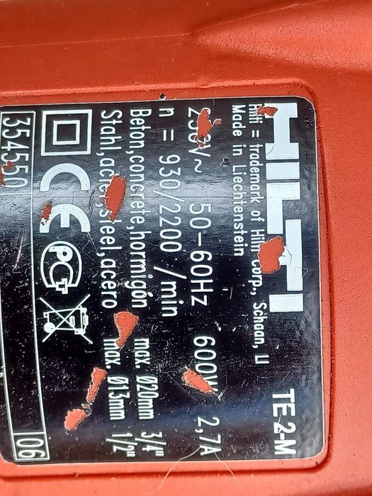 Rotopercutor HILTI TE 2-M  profesional