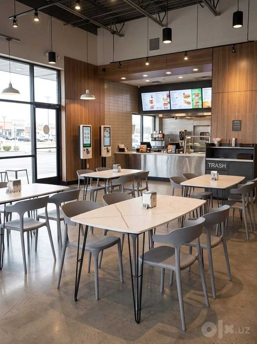 BTT столы и стулья для фастфуда | Kafe stol stul arzon