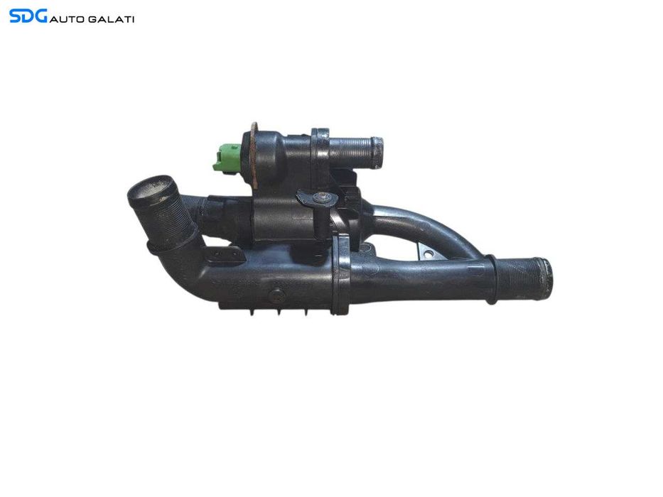 Corp Carcasa Termostat Racire cu Senzor Temperatura Apa Citroen C2 1.4 1.6 HDI 2003 - 2009 Cod 9660660380 [N2403]