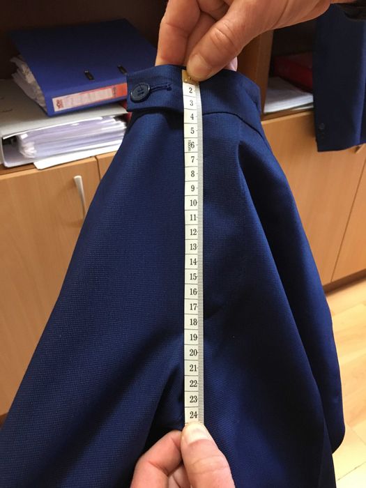 Мъжки официален панталон син