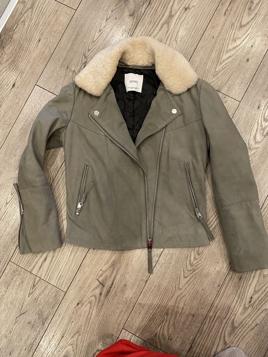 Кожено яке Mango