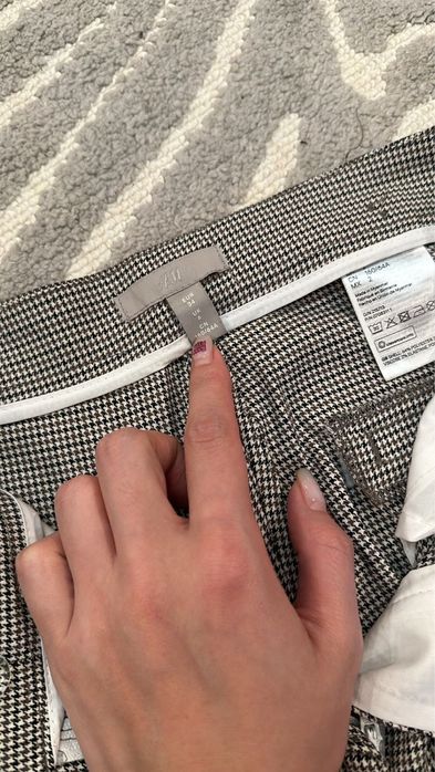 Брюки доктус укороченные XS H&M