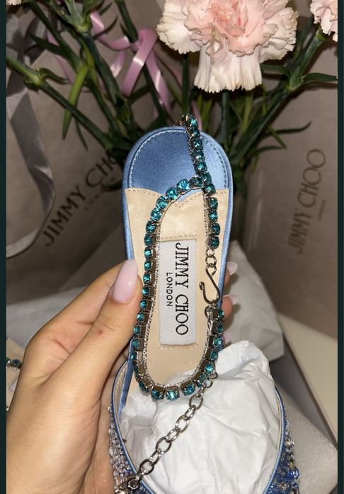 Pantofi Jimmy Choo saeda piele naturala pe stoc si pe comanda