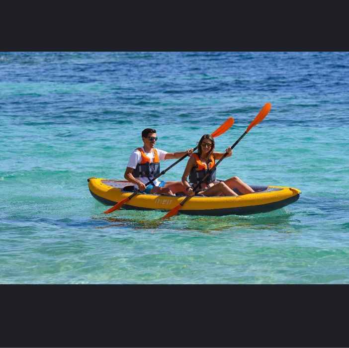 Caiac gonflabil Itiwit 100-2 locuri + Accesorii cadou