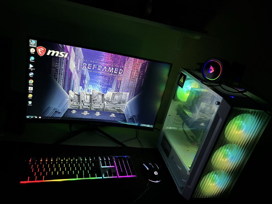 Komputer core i5 12400F manitor bor 27 edg