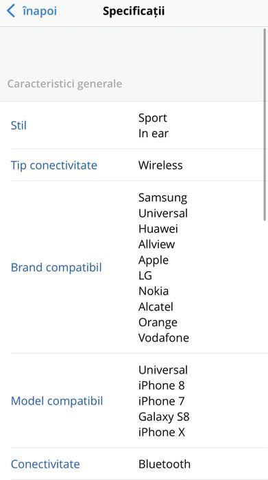 Casti profesionale DC-Awei TWS T3, wireless stereo, invizibile