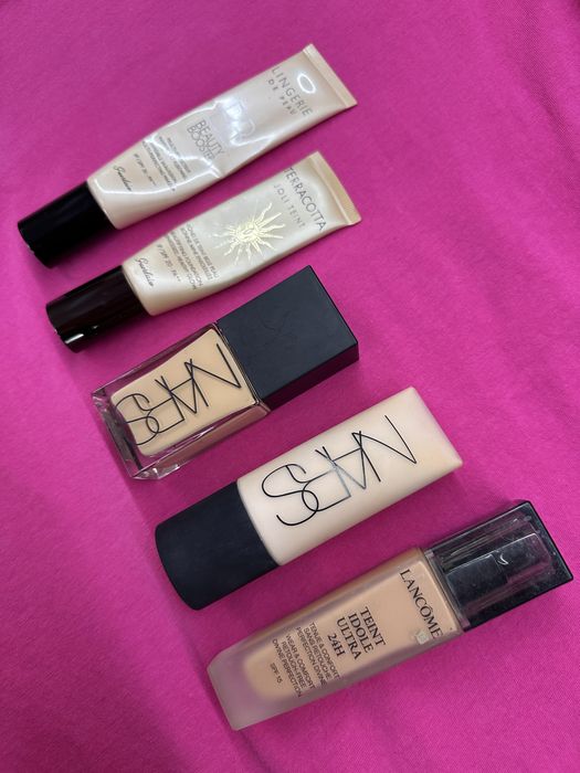 Фондьотени,ББ кремове Nars,Lancome,Guerlain