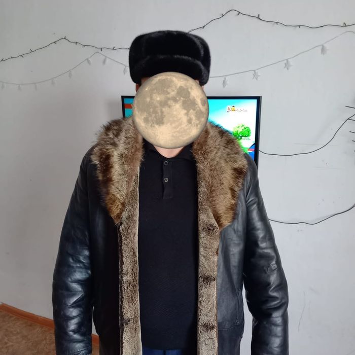 Дубленка муж. Коженная