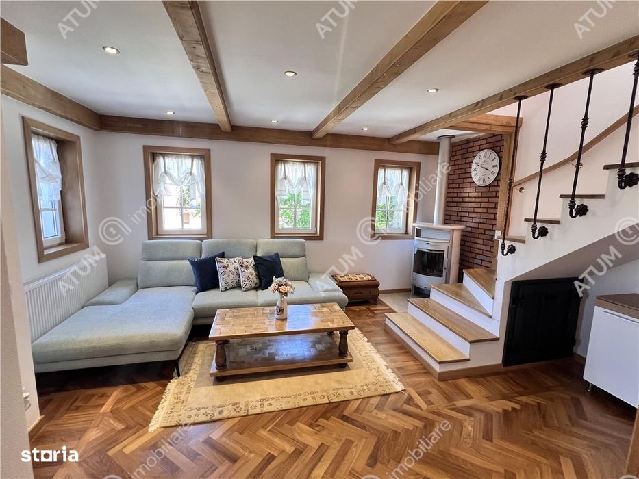 Casa individuala cu 3 camere 2 bai si teren 172 mp situata in Sibiel