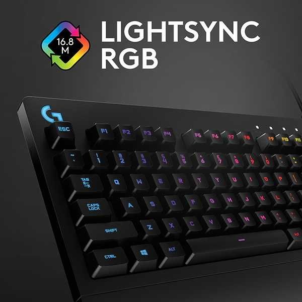 TASTATURA LOGITECH Gaming USB, iluminata, black G213 Prodigy