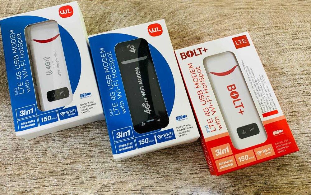 Адаптер 4G LTE USB модем с SIM-картой и точкой доступа Wi-Fi /Доставка