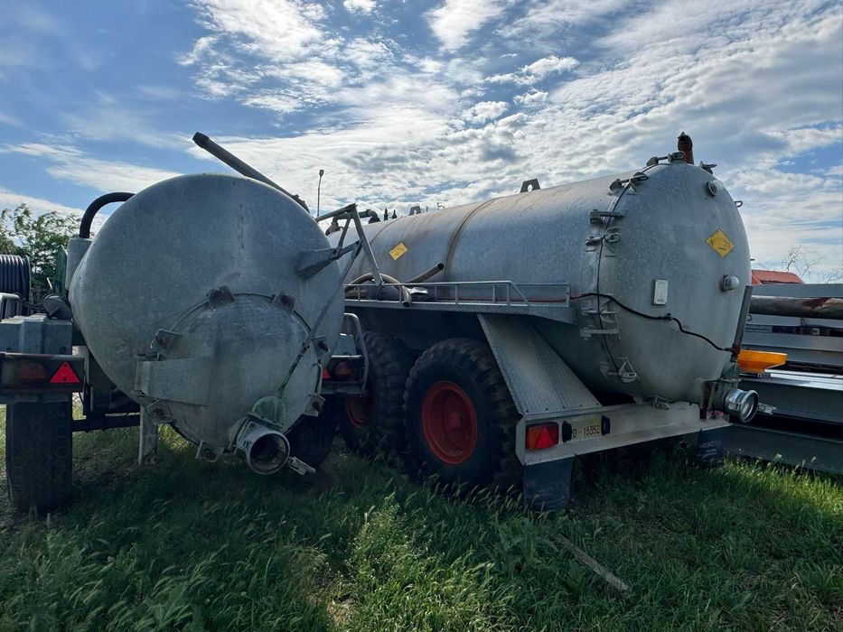 Vidanja zincata 2 axe 6-12 mc incarcare/descarcare automata la tractor, acte pentru inscriere in circulatie