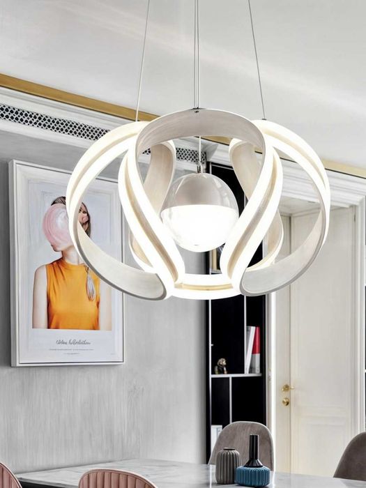 Lyustra zamonaviy dizayn, 3xil yoritish rejimi, zal ofis uchun qandil.