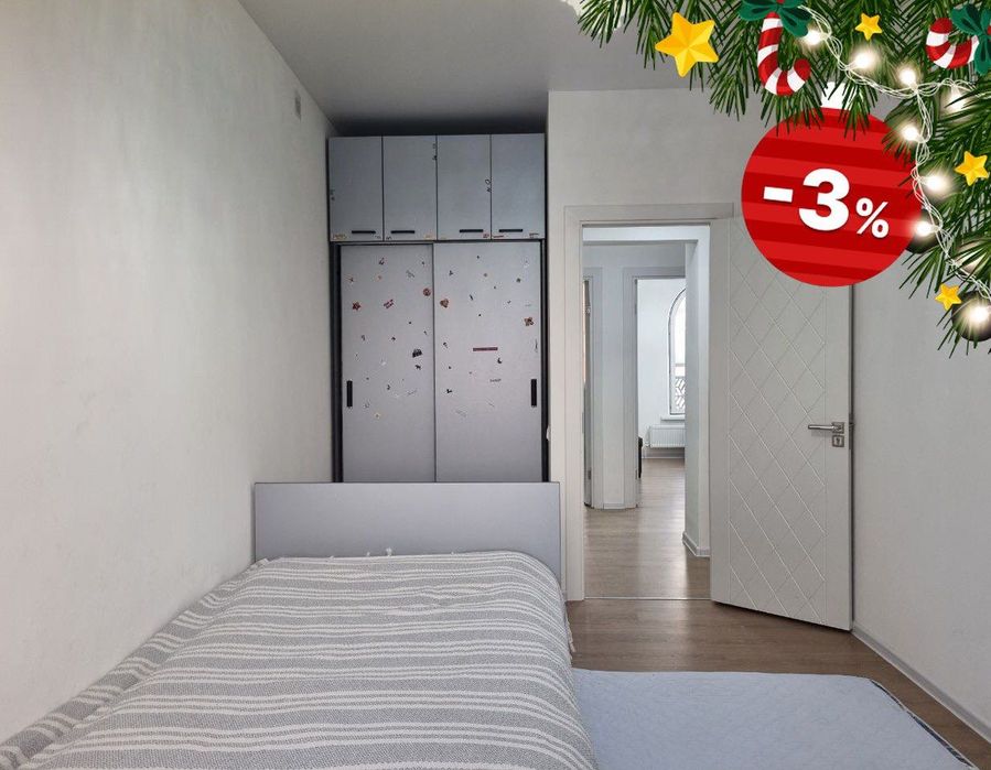 3х комнатная квартира 53 м2  Яшнабадский район, Корзинка Авиатор