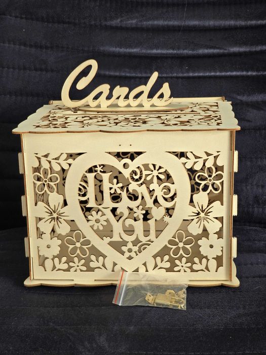 Кутия за пликове, картички, нова, за сватба