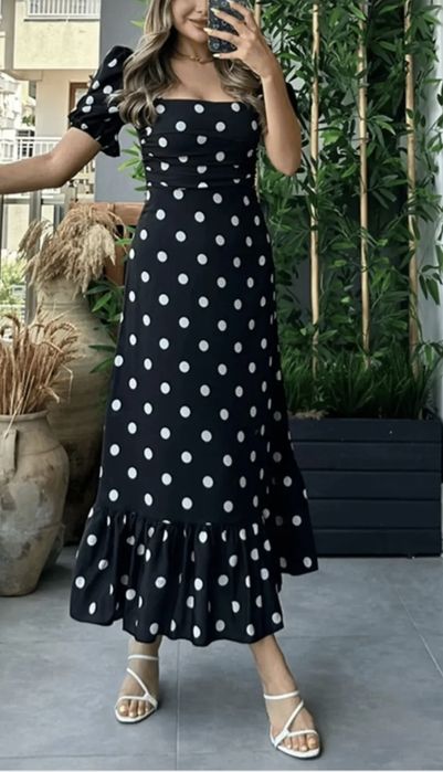 NOUA Rochie buline, volan, mar S M