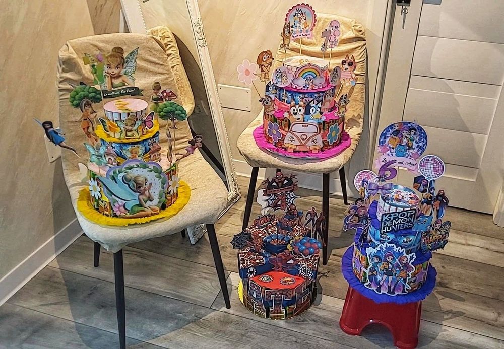 Realizez tort din dulciuri ambalate