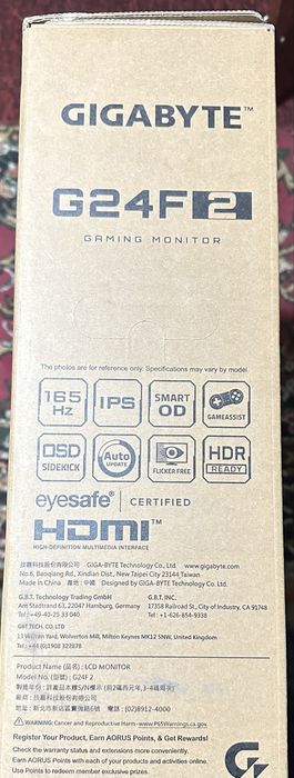 Gigabyte G24F2 sotiladi