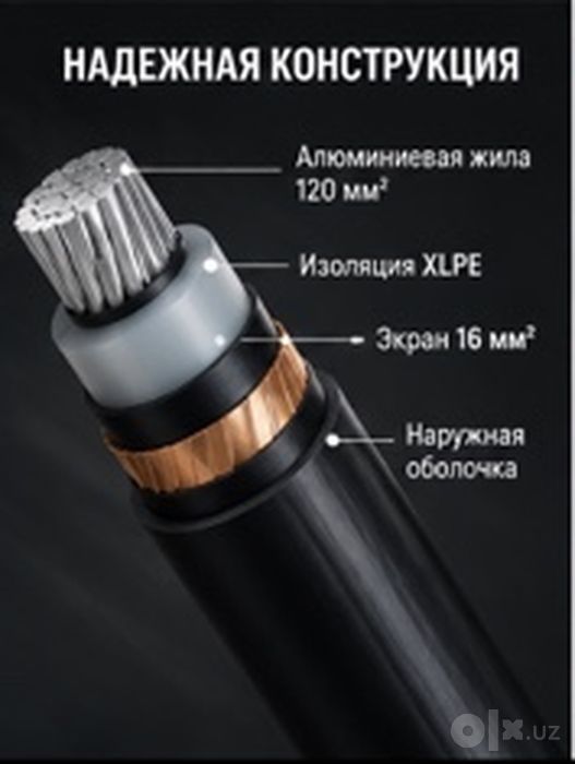 АПвПу 1x120/16 10 кВ кабель / APvPu силовой кабель