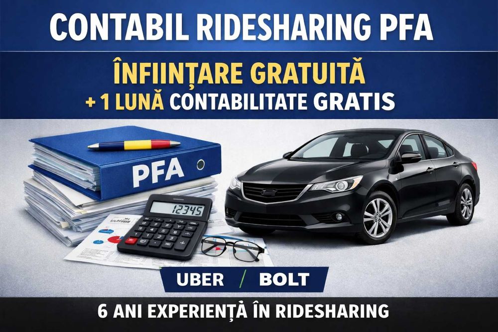 PFA UBER / BOLT – Contabilitate și înființare