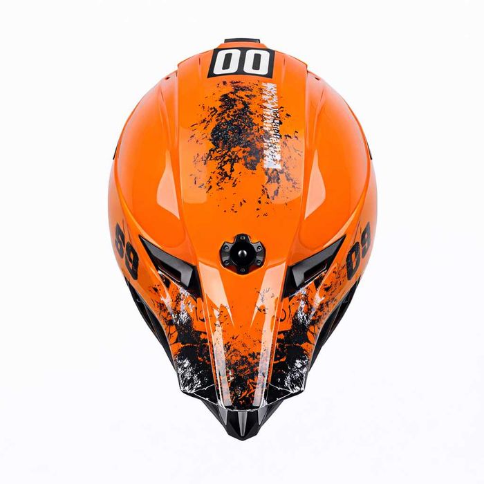 Casca Moto Enduro Cross ATV - S / M / L / XL - Portocaliu