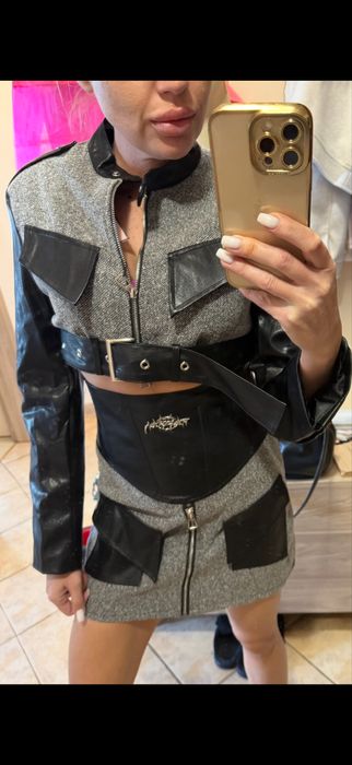 Уникален дамски сет - пола и яке