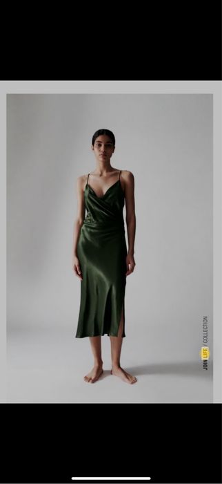 Червена рокля Marco Polo;Копринена  Zara L;Marc Cain