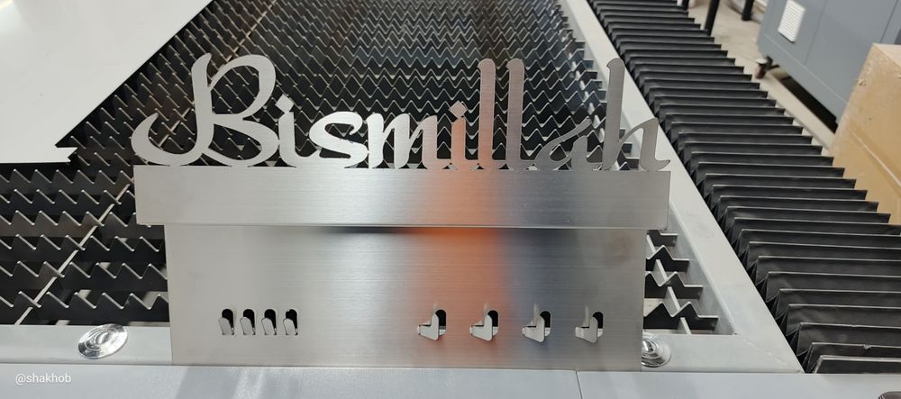 Стол и стеллаж из нержавеющей стали под заказ