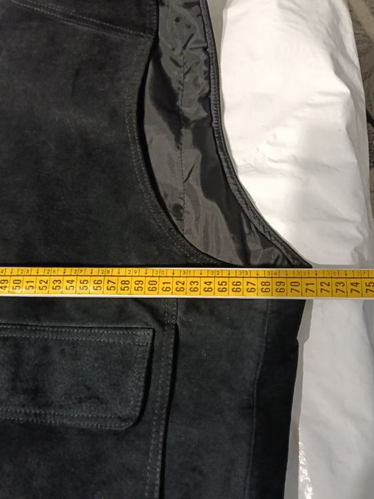 Vestă piele întoarsă unisex
