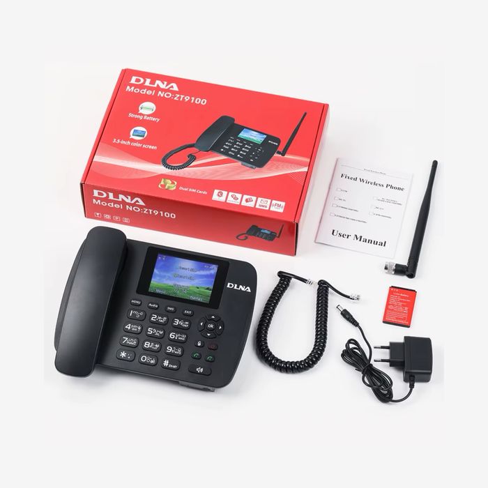 Стационарный Телефон DLNA ZT9100 DUAL SIM С Функцией Запись Звонков