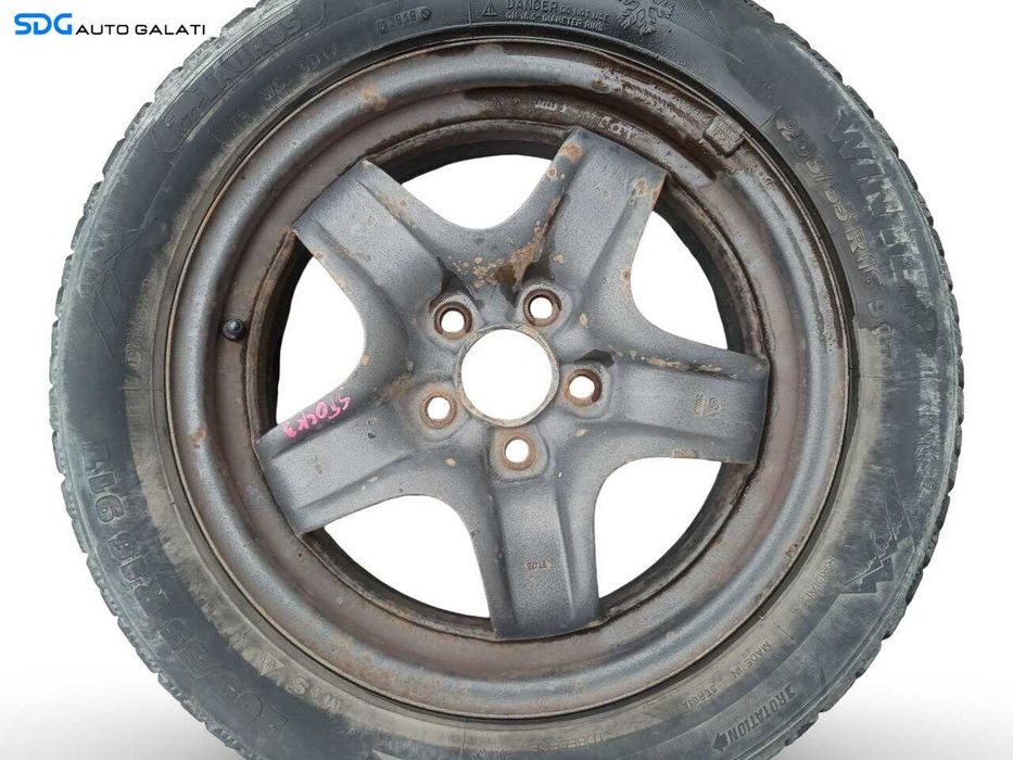 Janta Roata Rezerva Normala Tabla Otel 205 55 16 R16 Volvo V50 2004 - 2012 (6 1/2JX16H2 ET47.5) [JNT0025]