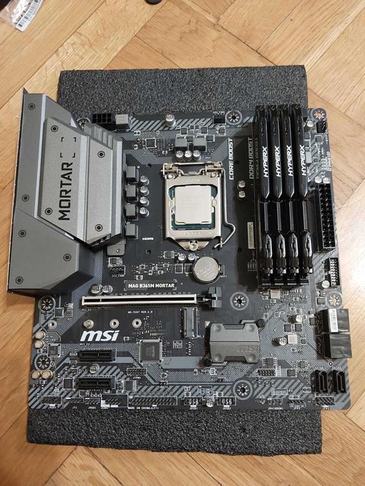 Intel i5 8600K + MSI B365M Mortar + 32GB DDR4 HyperX Fury