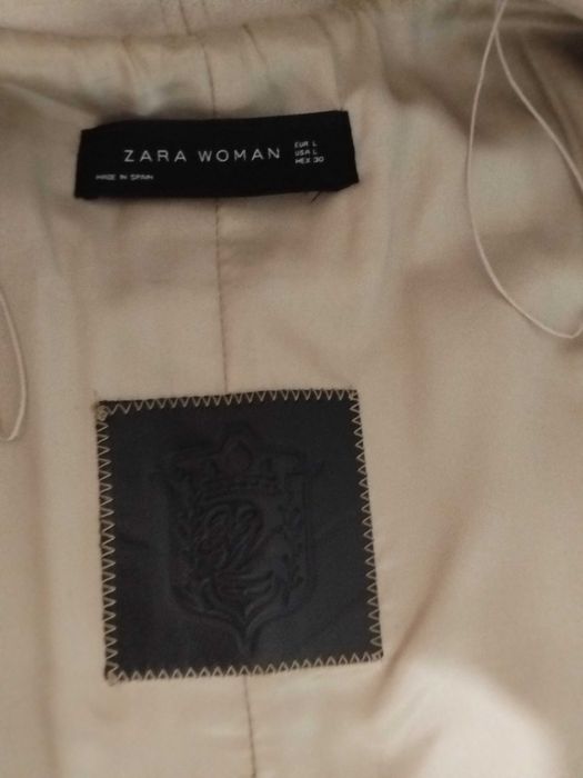 Палто/манто ZARA – бледо млечно бежово, L
