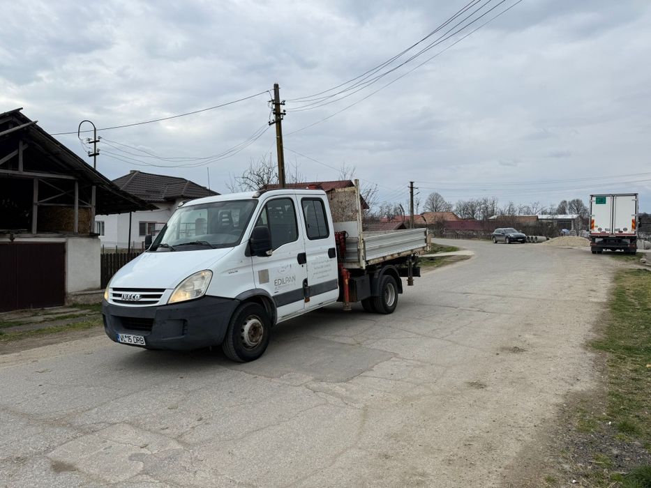Iveco daily basculabil cu macara