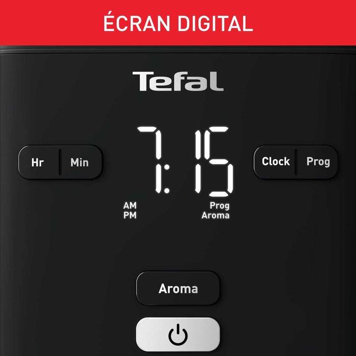 Smart'n'light Digital Филтърна кафемашина Tefal CM600810, 1.2л., Черна