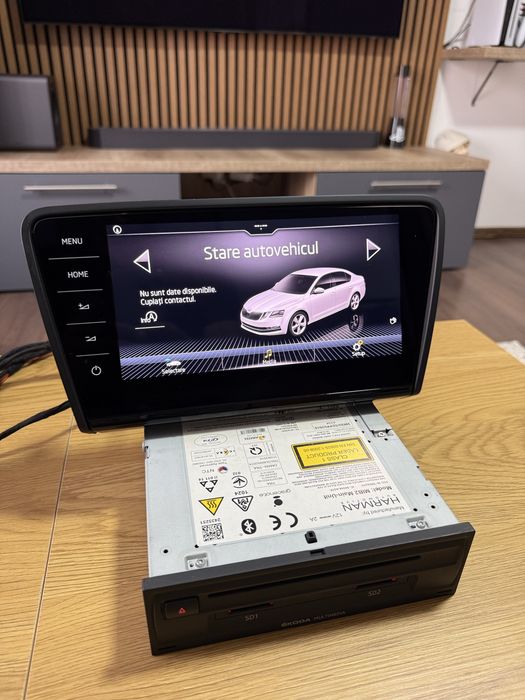 Kit Navigație MIB2 High Harman Skoda octavia 3 Display Sticlă 9.2 | CP OFF | CarPlay | Hărți 2026