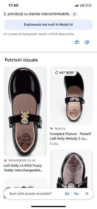 Vand balerini next piele naturala